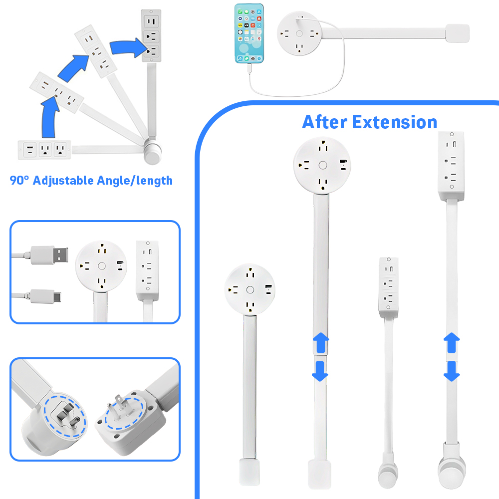 Smart Home Pc - Electrical Outlet Extender Stick-Power Socket Expander