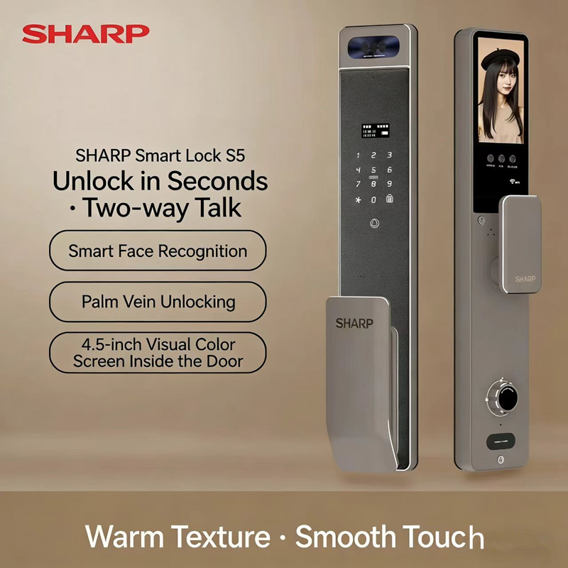 Wifi Doorbell Camera - Sharp S5-FV Fully Automatic Smart Lock