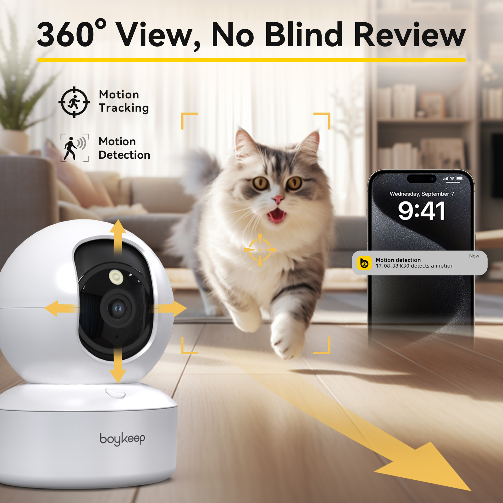 Smart Home Ezviz - Boykeep 2K Pet Dog Camera with
