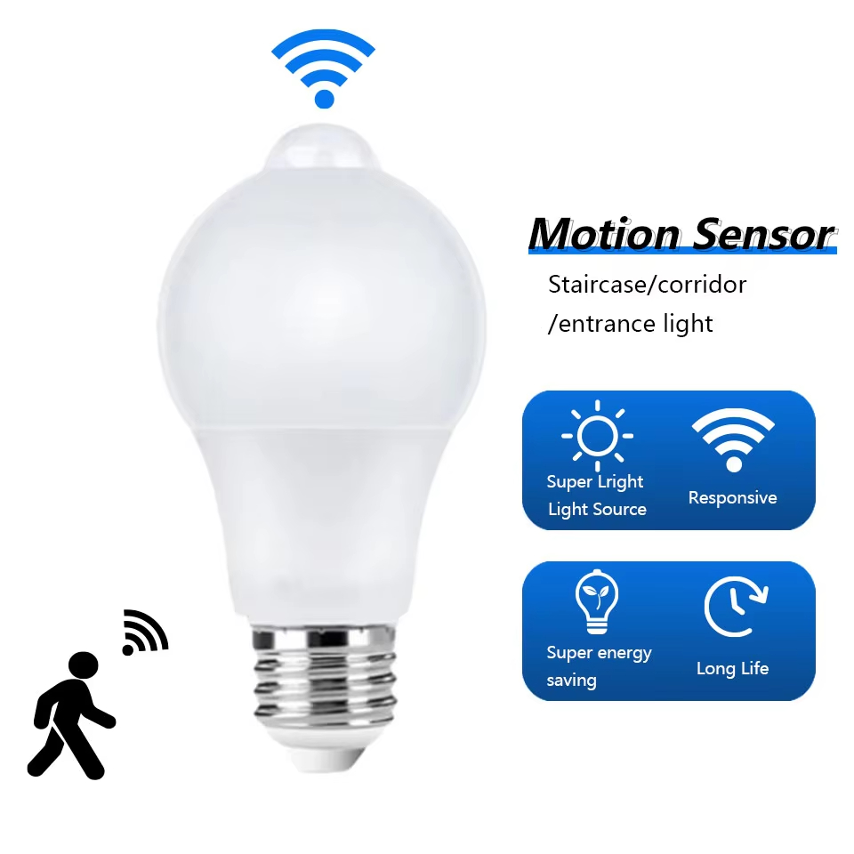 Pir Motion Sensor - E27 12W Radar Microwave Radar Detection