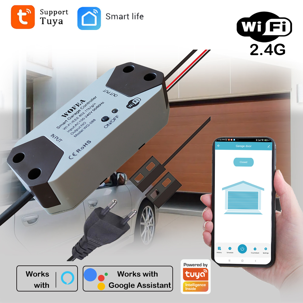 Smart Home Website - Smart Garage Door Opener Controller, EU