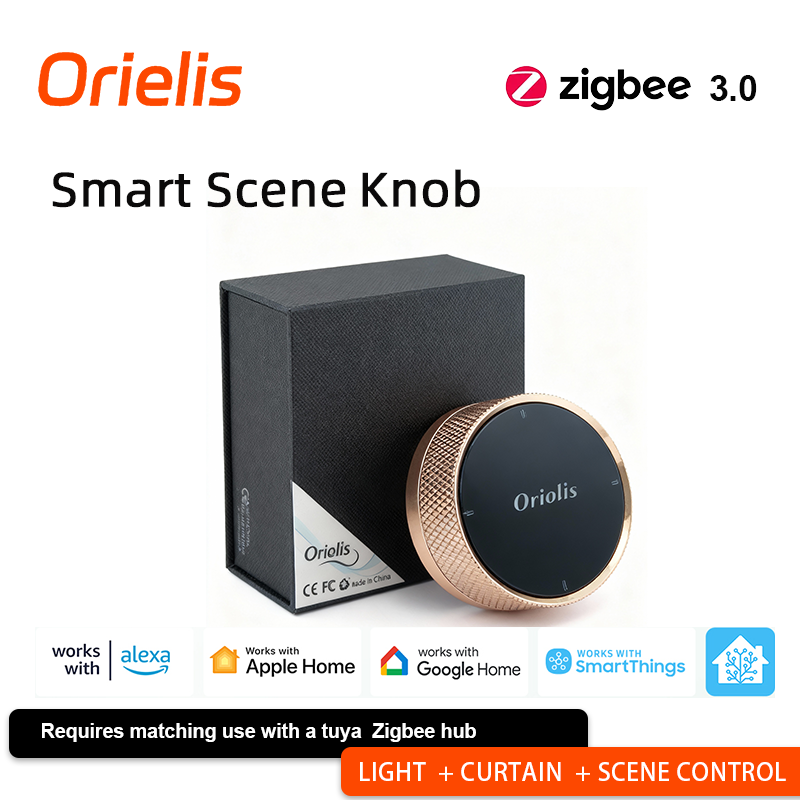 Smart Home Zigbee - ORIELIS Tuya Zigbee Smart Scene Knob