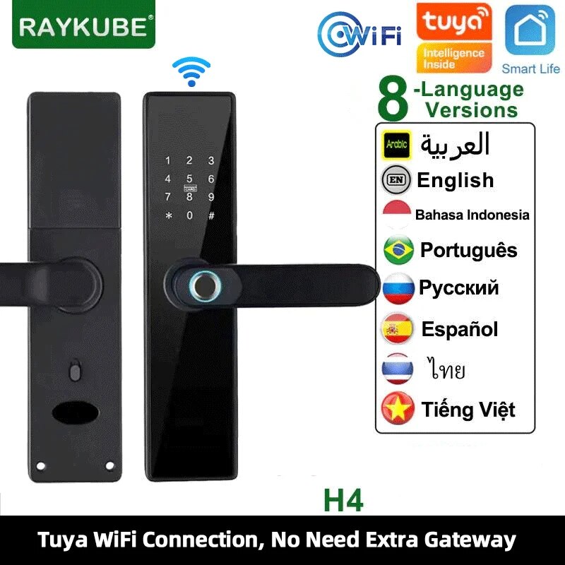 Smart Home Ezviz - Tuya Wifi Smart Lock Fingerprint Digital