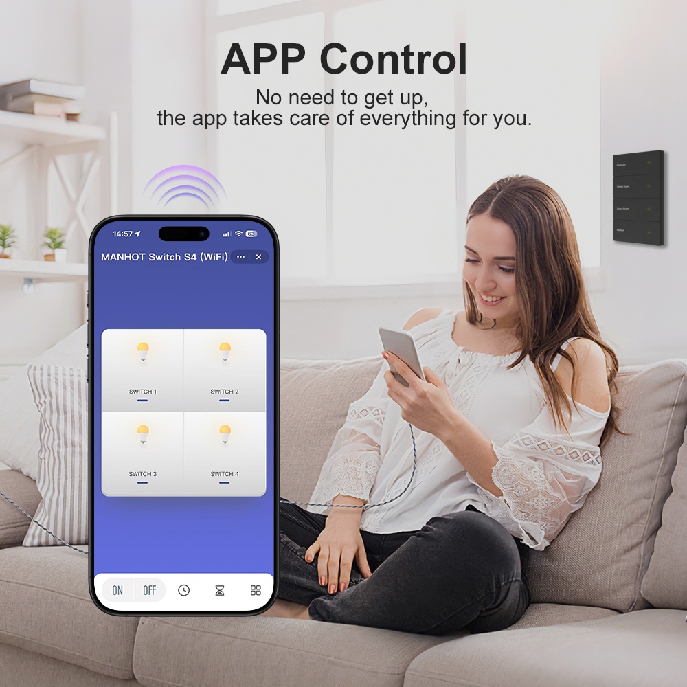 Manhot DIY Name Switch Zigbee  - Smart Home Zigbee review and price