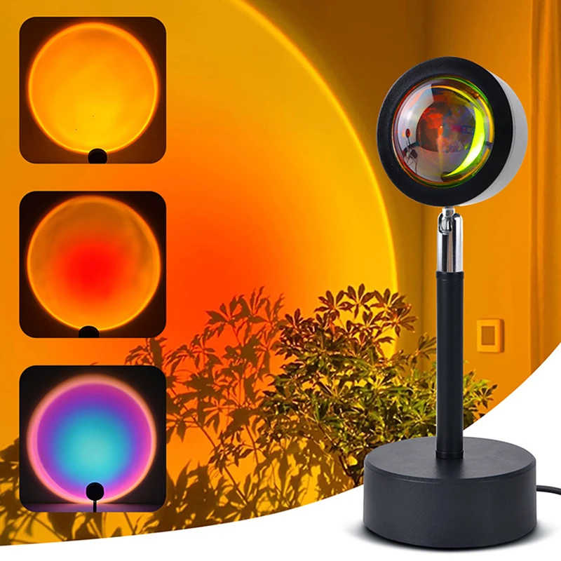 Smart LED Sunset Lamp Colorful - Smart Home Solution review and price