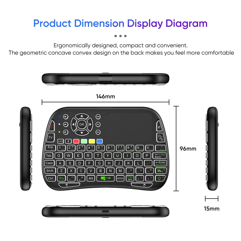 Mini Keyboard Gyroscope Dual M - Smart Home Keyboard review and price