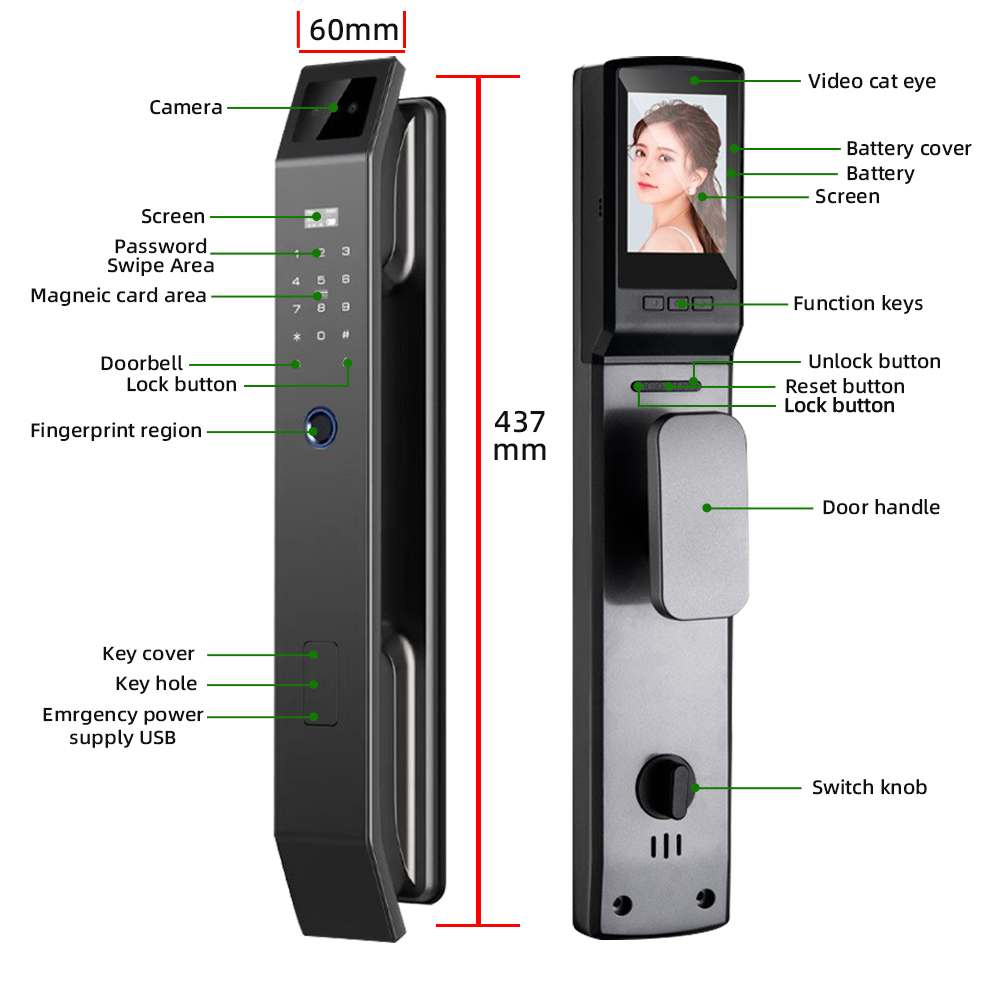 RAYKUBE DF14 Tuya WiFi 3D Face - Wifi Doorbell Camera review and price