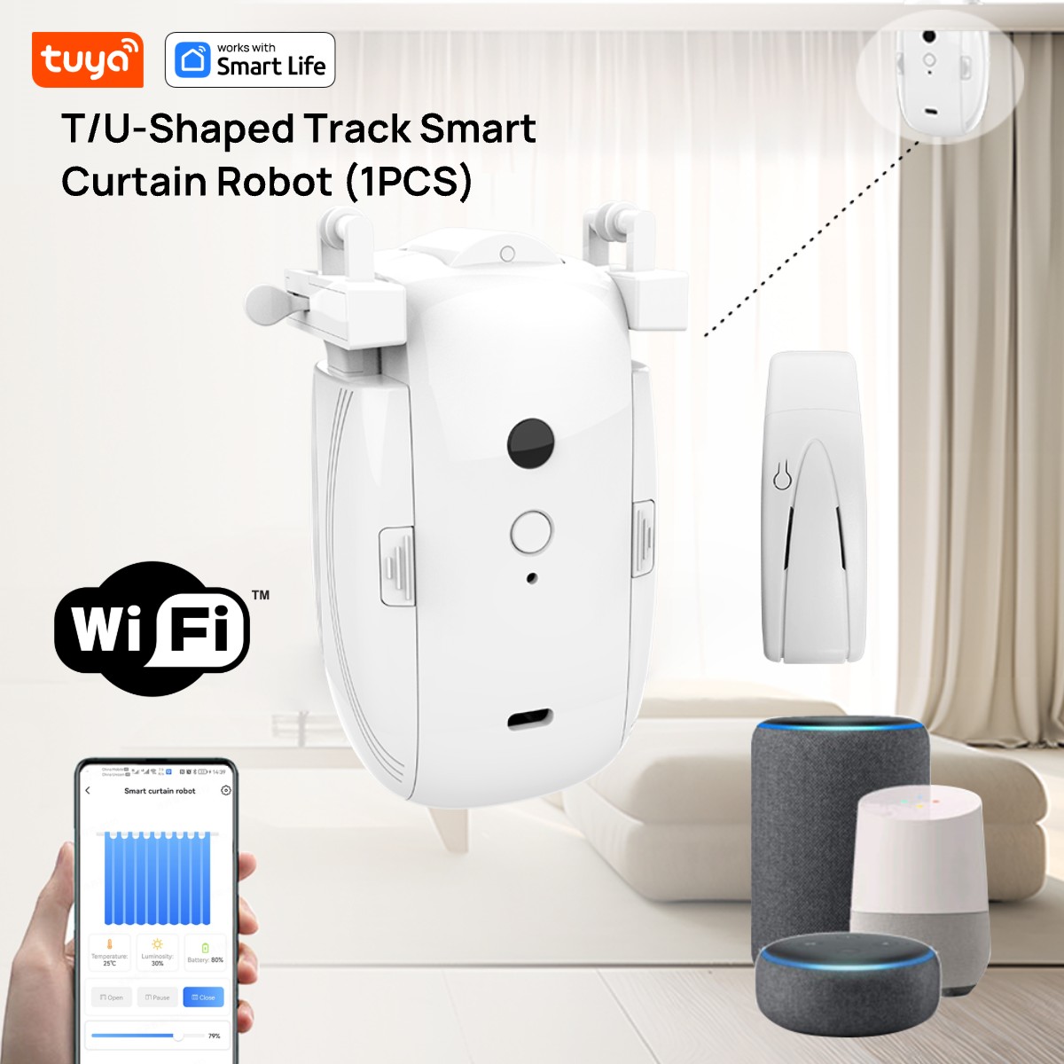 Tuya Smart WiFi Curtain Robot  - Smart Home Website review and price