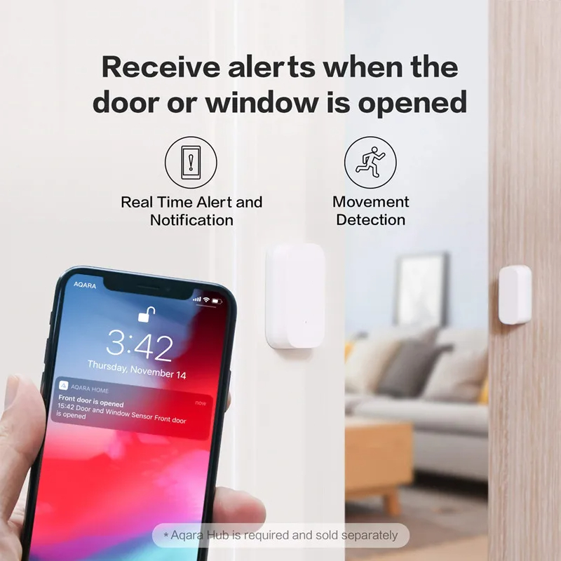 Aqara Door Window Sensor Zigbe - Smart Home Xiaomi App review and price