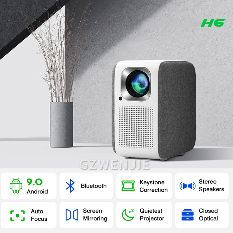 H6 Mini Projector LED 1080P Fu - Smart Home Tv review and price
