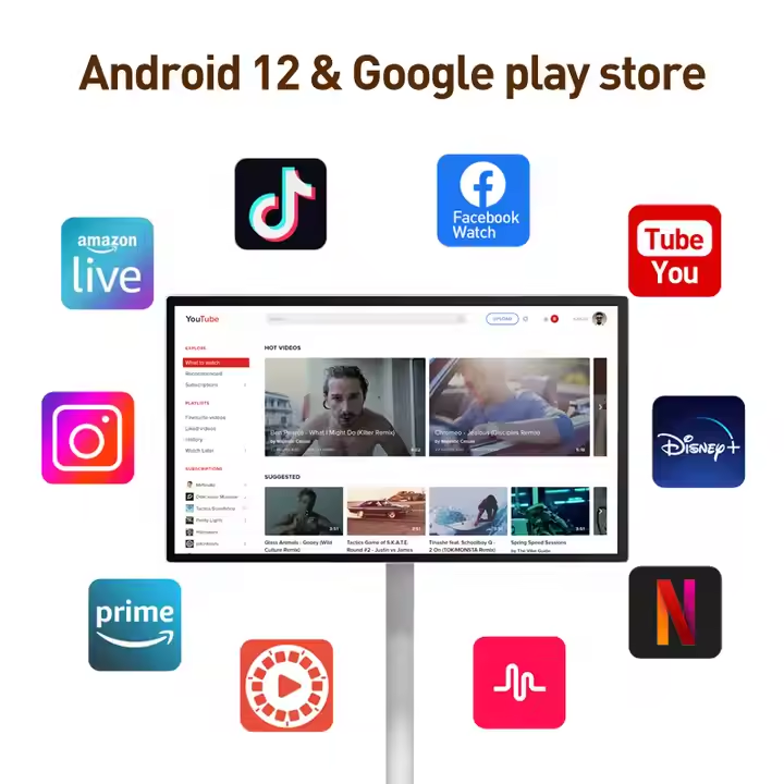 24-Inch Android 12 Portable LC - Smart Home Tv review and price