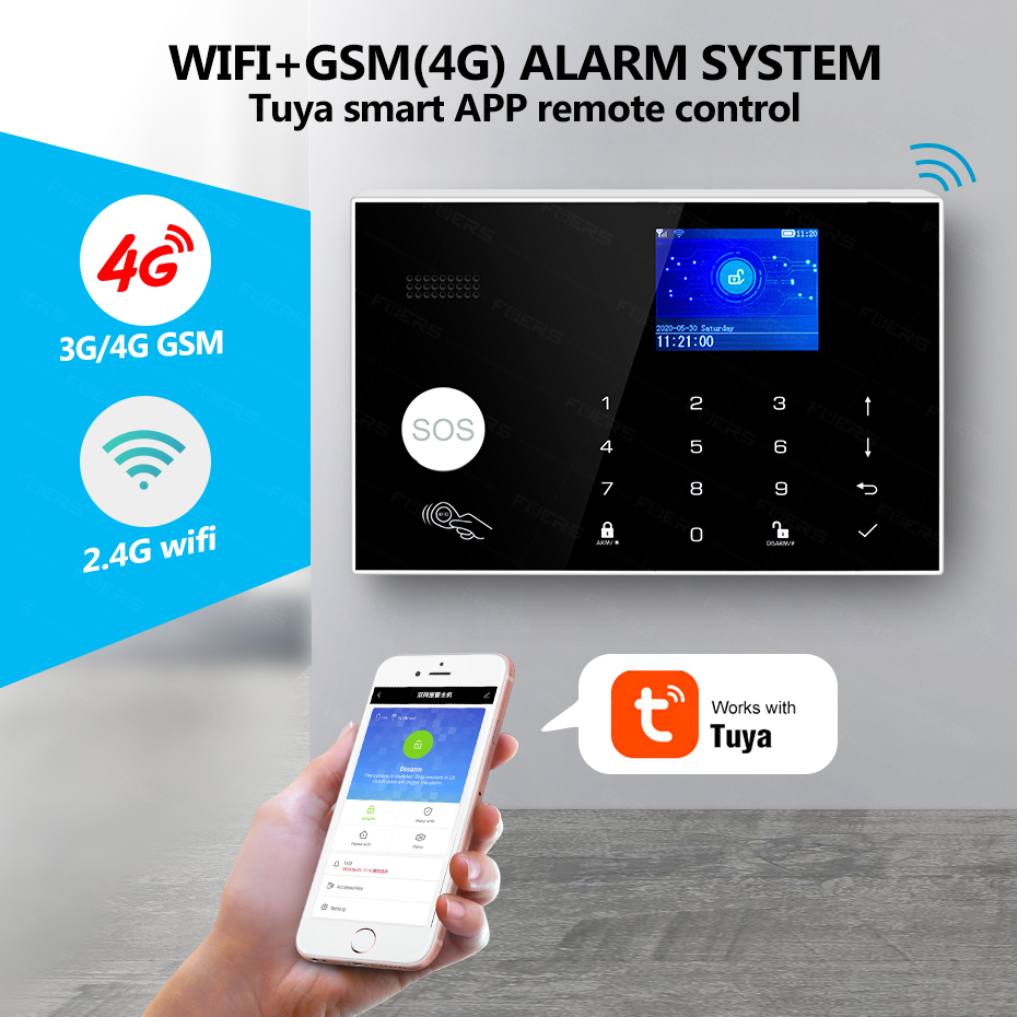 KERUI G34 4G WIFI Alarm System - Smart Home Keyboard review and price