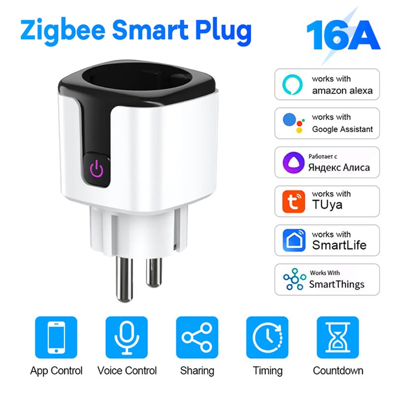 Zigbee Smart Plug 16A 20A EU P - Smart Home Website review and price
