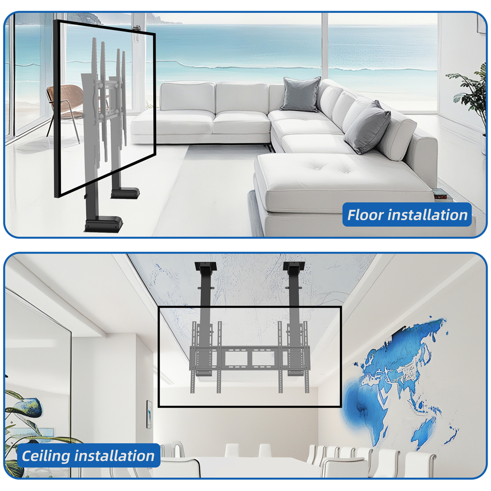 Electric Height Adjustable 65- - Smart Home Tv review and price