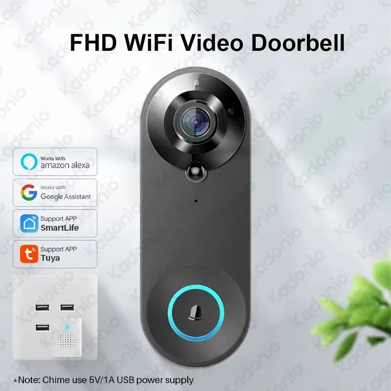 Kadonio 1080P WiFi Video Door  - Wifi Doorbell Camera review and price