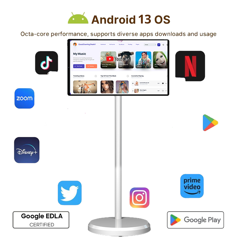 21.5 Inch LED White Battery-Po - Smart Home Tv review and price