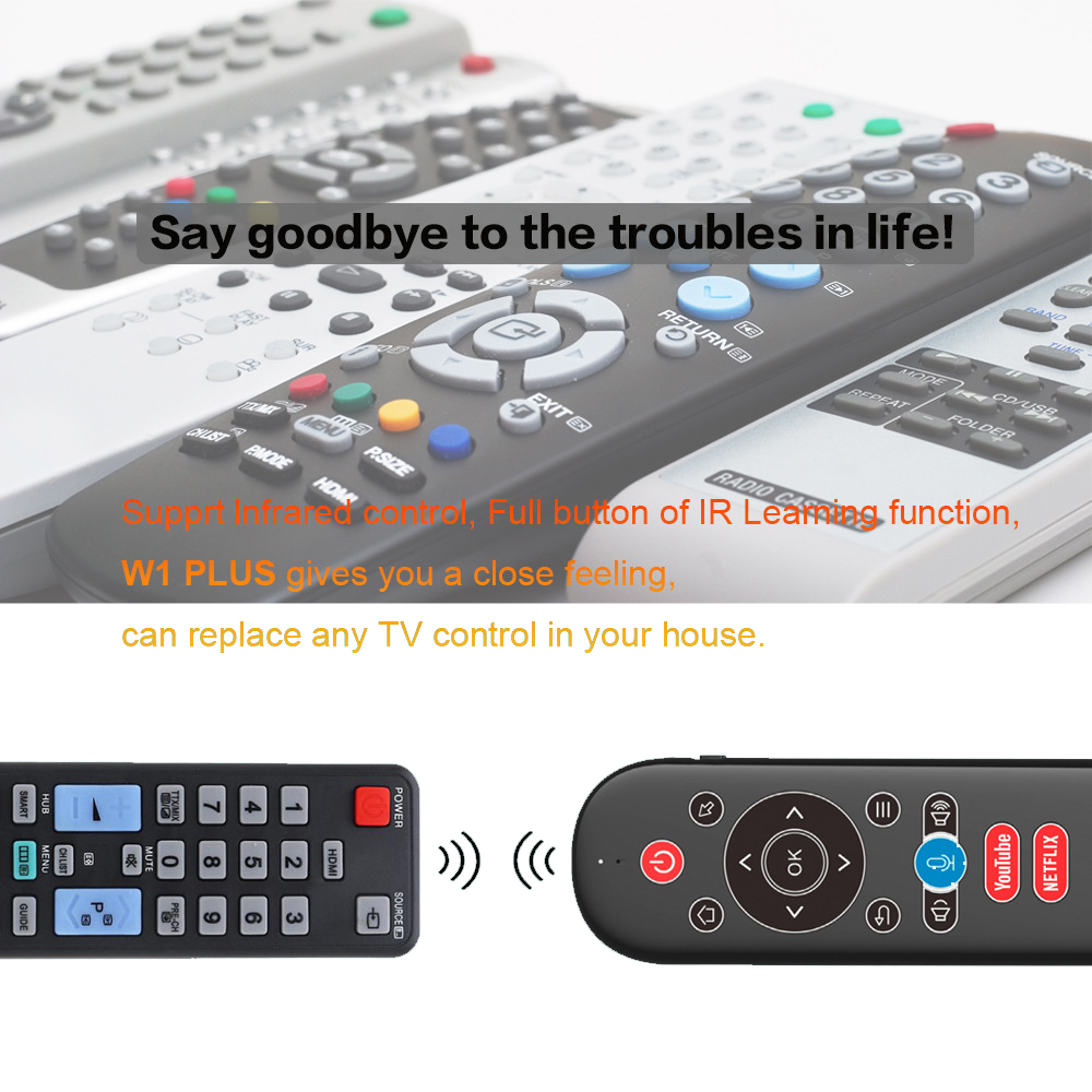 W1 PLUS Air Mouse Remote Contr - Smart Home Keyboard review and price