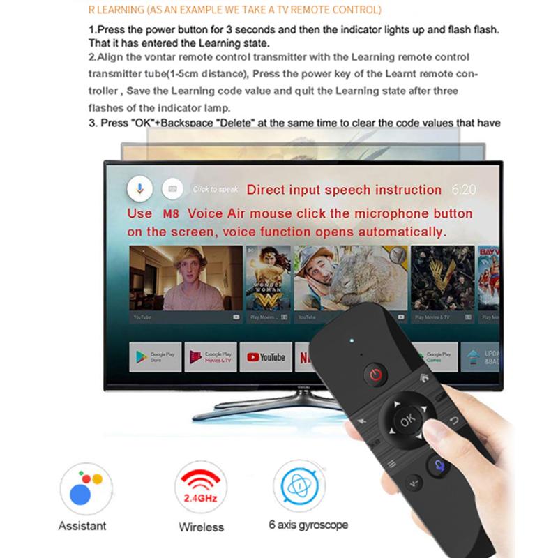 M8 Air Mouse Voice Remote Cont - Smart Home Keyboard review and price