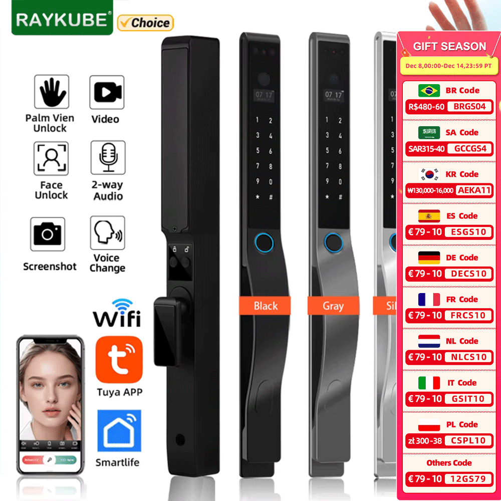 RAYKUBE DQ10 Tuya WiFi Palm Ve - Smart Home Ezviz review and price