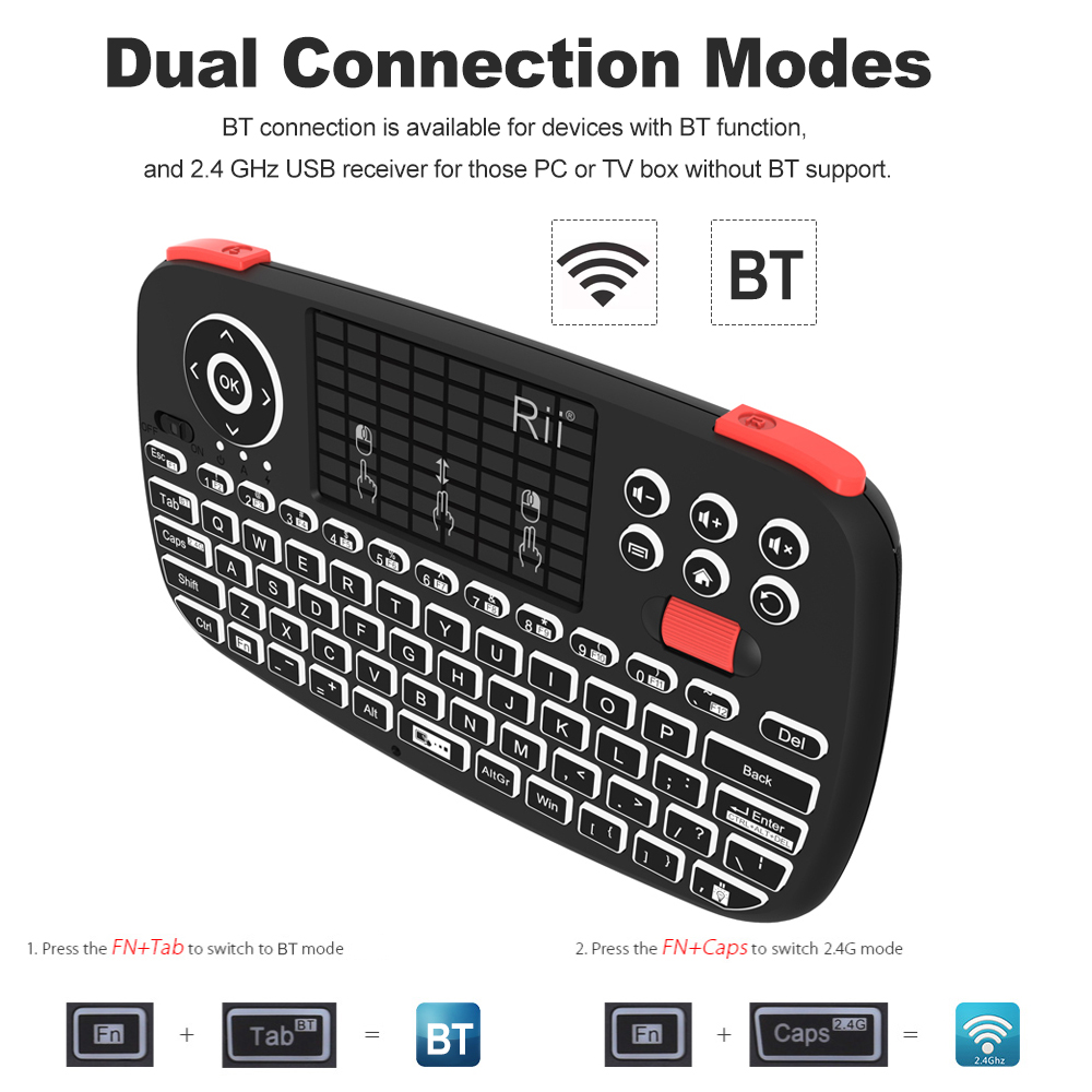 Rii i4 Mini BT Wireless Keyboa - Smart Home Tv review and price