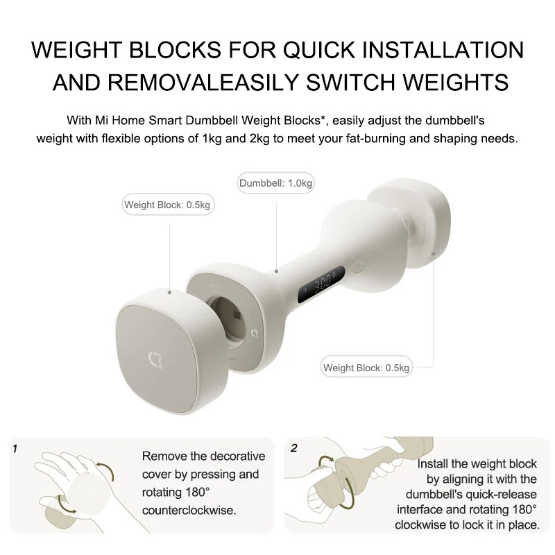 New MIJIA Smart Dumbbells Men  - Smart Home Xiaomi App review and price